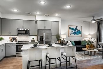 Studio, one, and two bedroom residences and townhomes